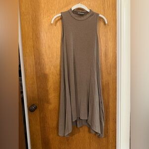 Plume and Thread High Neck Sleeveless Swing Dress